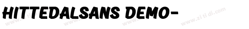 HittedalSans Demo字体转换
